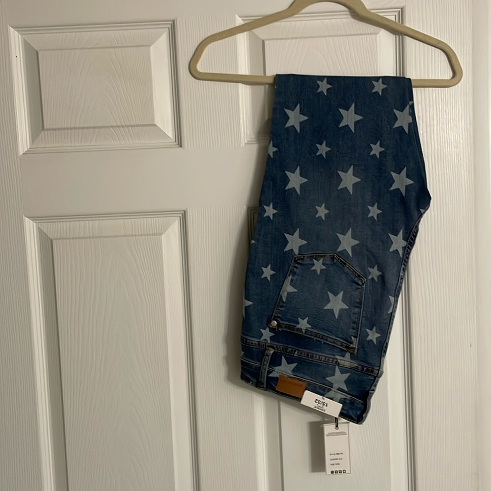 NWT Judy Blue High Waist Star Jeans